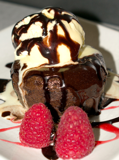 Coulant de Chocolate y Frambuesas